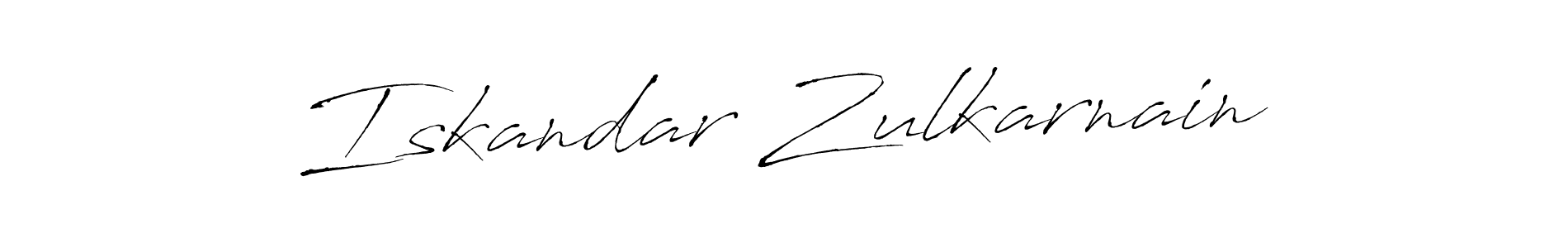 How to make Iskandar Zulkarnain name signature. Use Antro_Vectra style for creating short signs online. This is the latest handwritten sign. Iskandar Zulkarnain signature style 6 images and pictures png