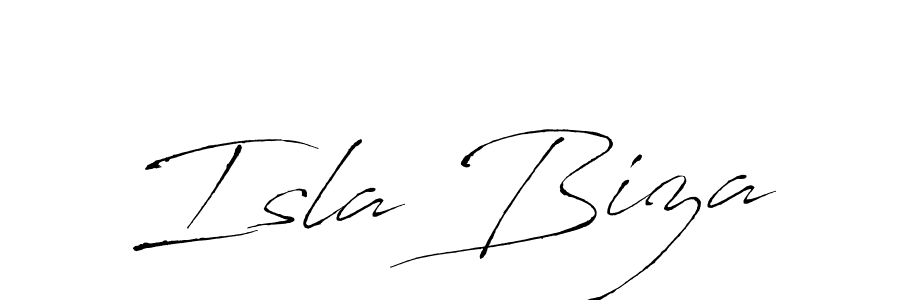 Create a beautiful signature design for name Isla Biza. With this signature (Antro_Vectra) fonts, you can make a handwritten signature for free. Isla Biza signature style 6 images and pictures png