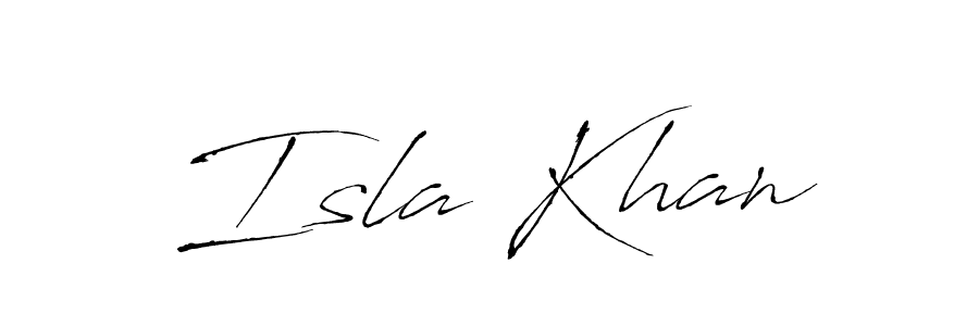Isla Khan stylish signature style. Best Handwritten Sign (Antro_Vectra) for my name. Handwritten Signature Collection Ideas for my name Isla Khan. Isla Khan signature style 6 images and pictures png