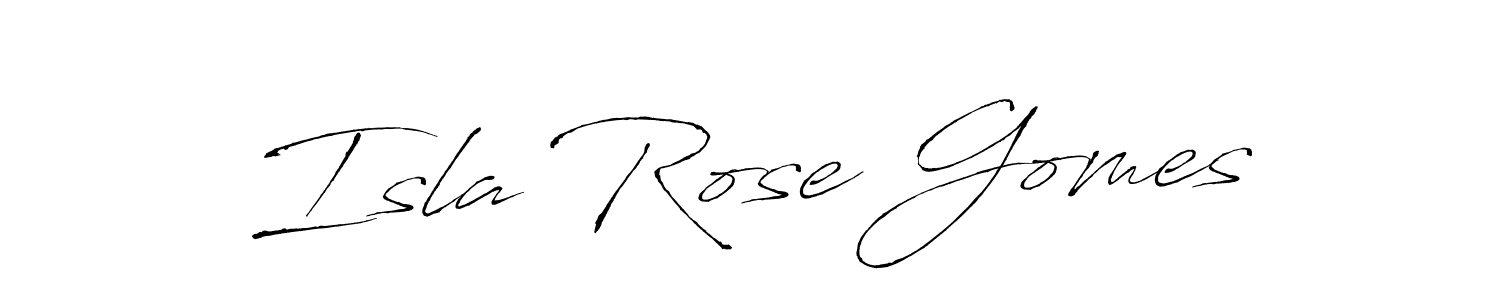 Make a short Isla Rose Gomes signature style. Manage your documents anywhere anytime using Antro_Vectra. Create and add eSignatures, submit forms, share and send files easily. Isla Rose Gomes signature style 6 images and pictures png
