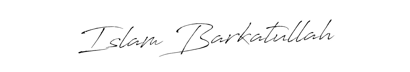Design your own signature with our free online signature maker. With this signature software, you can create a handwritten (Antro_Vectra) signature for name Islam Barkatullah. Islam Barkatullah signature style 6 images and pictures png