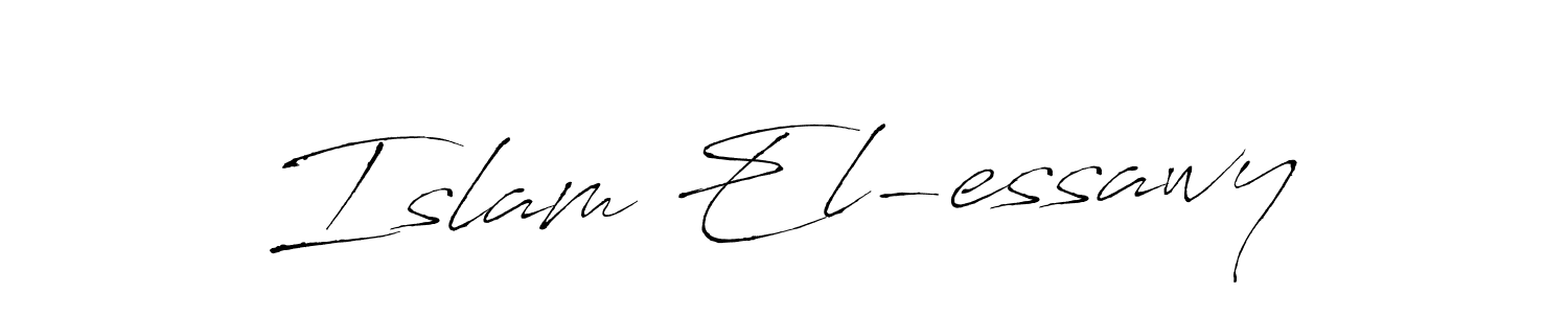 Create a beautiful signature design for name Islam El-essawy. With this signature (Antro_Vectra) fonts, you can make a handwritten signature for free. Islam El-essawy signature style 6 images and pictures png