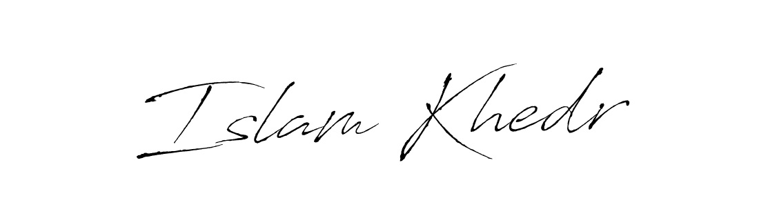 Design your own signature with our free online signature maker. With this signature software, you can create a handwritten (Antro_Vectra) signature for name Islam Khedr. Islam Khedr signature style 6 images and pictures png