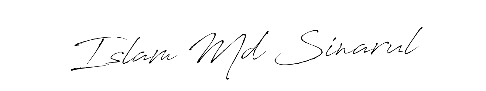 Islam Md Sinarul stylish signature style. Best Handwritten Sign (Antro_Vectra) for my name. Handwritten Signature Collection Ideas for my name Islam Md Sinarul. Islam Md Sinarul signature style 6 images and pictures png