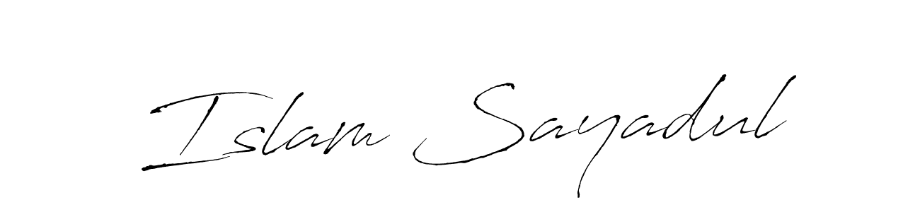 Make a beautiful signature design for name Islam Sayadul. With this signature (Antro_Vectra) style, you can create a handwritten signature for free. Islam Sayadul signature style 6 images and pictures png