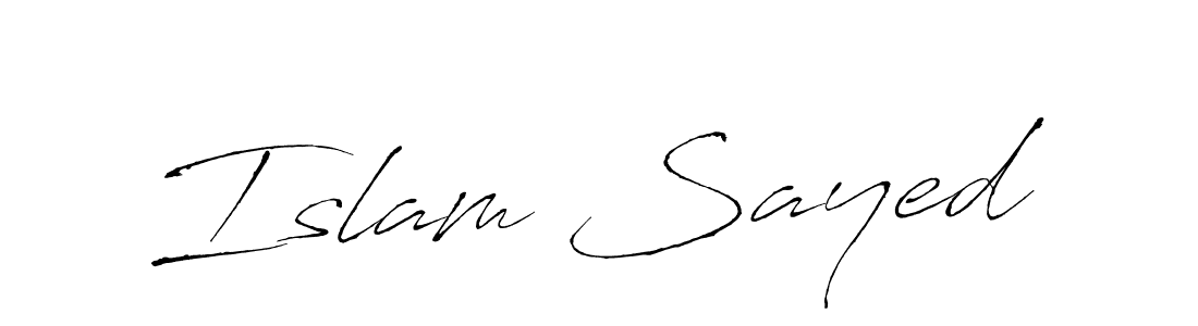 How to make Islam Sayed signature? Antro_Vectra is a professional autograph style. Create handwritten signature for Islam Sayed name. Islam Sayed signature style 6 images and pictures png