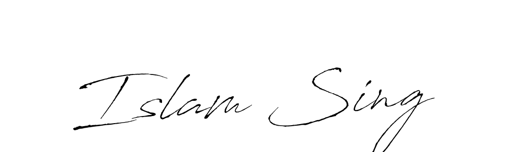 if you are searching for the best signature style for your name Islam Sing. so please give up your signature search. here we have designed multiple signature styles  using Antro_Vectra. Islam Sing signature style 6 images and pictures png