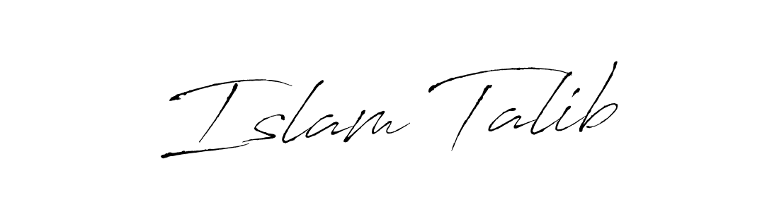 Make a beautiful signature design for name Islam Talib. Use this online signature maker to create a handwritten signature for free. Islam Talib signature style 6 images and pictures png