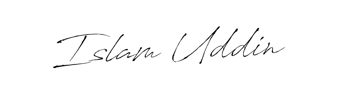 How to make Islam Uddin signature? Antro_Vectra is a professional autograph style. Create handwritten signature for Islam Uddin name. Islam Uddin signature style 6 images and pictures png