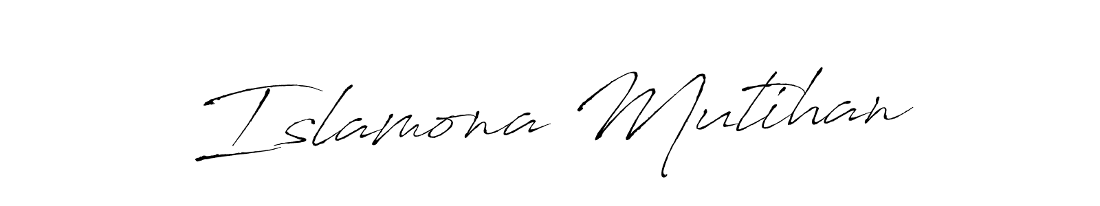 This is the best signature style for the Islamona Mutihan name. Also you like these signature font (Antro_Vectra). Mix name signature. Islamona Mutihan signature style 6 images and pictures png