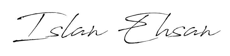 Elevate your brand with a stunning Islan Ehsan eSignature. The Antro_Vectra style provides a balanced, flowing aesthetic for everyday signing. Islan Ehsan signature style 6 images and pictures png