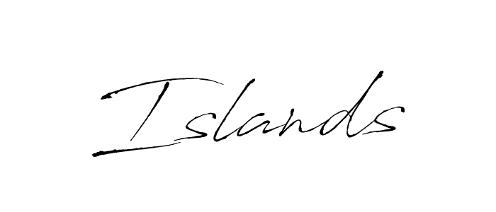 Design your own signature with our free online signature maker. With this signature software, you can create a handwritten (Antro_Vectra) signature for name Islands. Islands signature style 6 images and pictures png