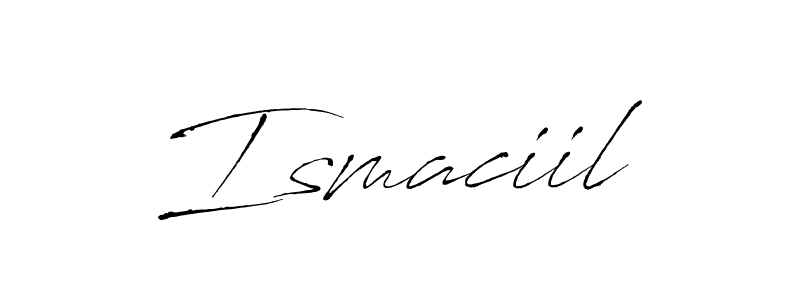 Design your own signature with our free online signature maker. With this signature software, you can create a handwritten (Antro_Vectra) signature for name Ismaciil. Ismaciil signature style 6 images and pictures png