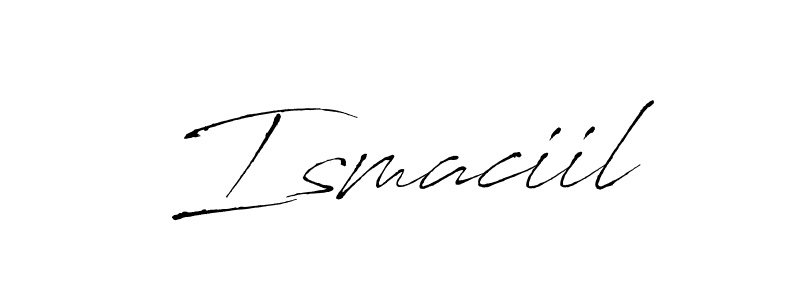 Design your own signature with our free online signature maker. With this signature software, you can create a handwritten (Antro_Vectra) signature for name Ismaciil. Ismaciil signature style 6 images and pictures png