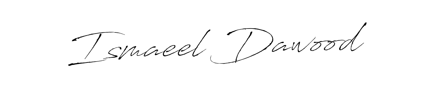 How to make Ismaeel Dawood name signature. Use Antro_Vectra style for creating short signs online. This is the latest handwritten sign. Ismaeel Dawood signature style 6 images and pictures png