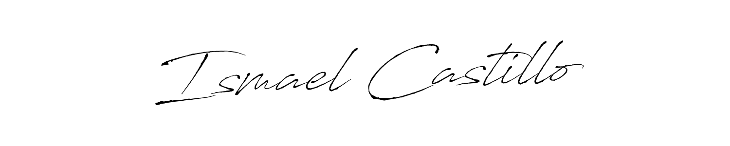 How to make Ismael Castillo signature? Antro_Vectra is a professional autograph style. Create handwritten signature for Ismael Castillo name. Ismael Castillo signature style 6 images and pictures png