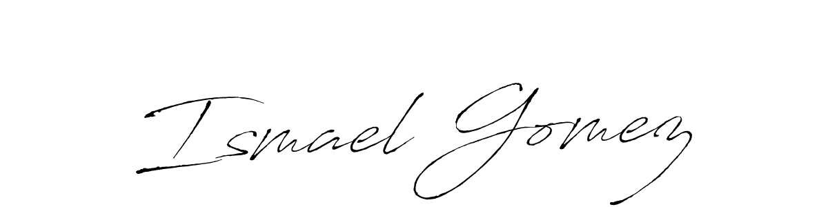 Antro_Vectra is a professional signature style that is perfect for those who want to add a touch of class to their signature. It is also a great choice for those who want to make their signature more unique. Get Ismael Gomez name to fancy signature for free. Ismael Gomez signature style 6 images and pictures png