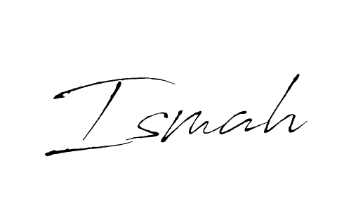 How to make Ismah signature? Antro_Vectra is a professional autograph style. Create handwritten signature for Ismah name. Ismah signature style 6 images and pictures png