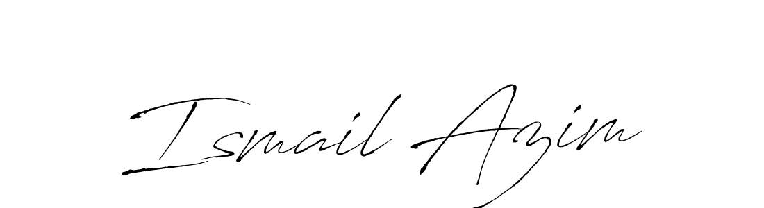 Make a beautiful signature design for name Ismail Azim. Use this online signature maker to create a handwritten signature for free. Ismail Azim signature style 6 images and pictures png