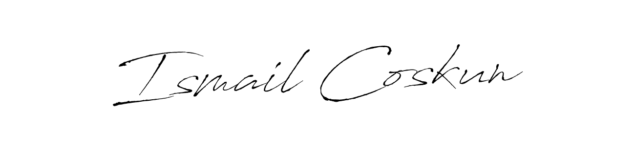 You should practise on your own different ways (Antro_Vectra) to write your name (Ismail Coskun) in signature. don't let someone else do it for you. Ismail Coskun signature style 6 images and pictures png