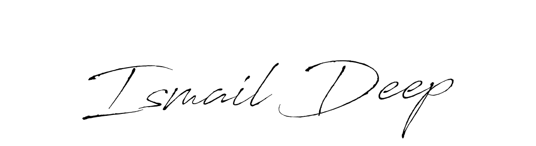 Similarly Antro_Vectra is the best handwritten signature design. Signature creator online .You can use it as an online autograph creator for name Ismail Deep. Ismail Deep signature style 6 images and pictures png