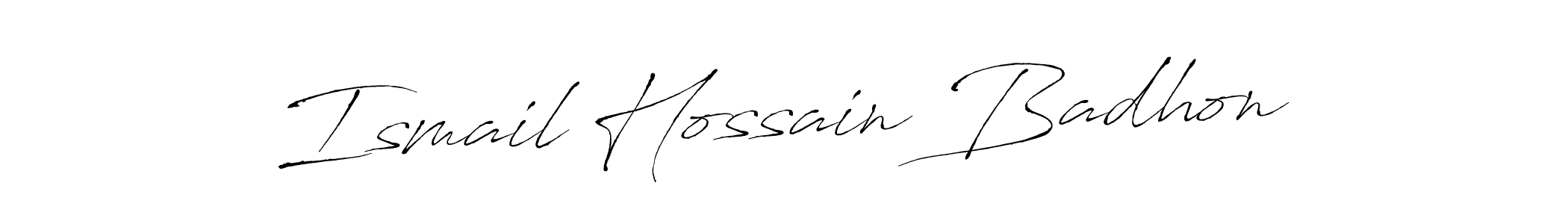 Ismail Hossain Badhon stylish signature style. Best Handwritten Sign (Antro_Vectra) for my name. Handwritten Signature Collection Ideas for my name Ismail Hossain Badhon. Ismail Hossain Badhon signature style 6 images and pictures png