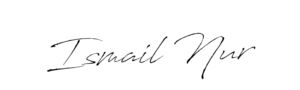 Similarly Antro_Vectra is the best handwritten signature design. Signature creator online .You can use it as an online autograph creator for name Ismail Nur. Ismail Nur signature style 6 images and pictures png