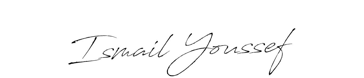 Use a signature maker to create a handwritten signature online. With this signature software, you can design (Antro_Vectra) your own signature for name Ismail Youssef. Ismail Youssef signature style 6 images and pictures png