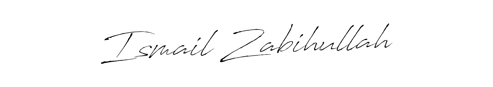 How to make Ismail Zabihullah signature? Antro_Vectra is a professional autograph style. Create handwritten signature for Ismail Zabihullah name. Ismail Zabihullah signature style 6 images and pictures png