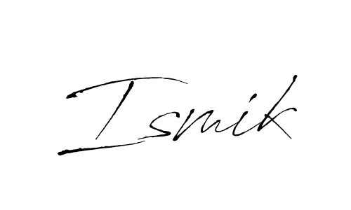 if you are searching for the best signature style for your name Ismik. so please give up your signature search. here we have designed multiple signature styles  using Antro_Vectra. Ismik signature style 6 images and pictures png