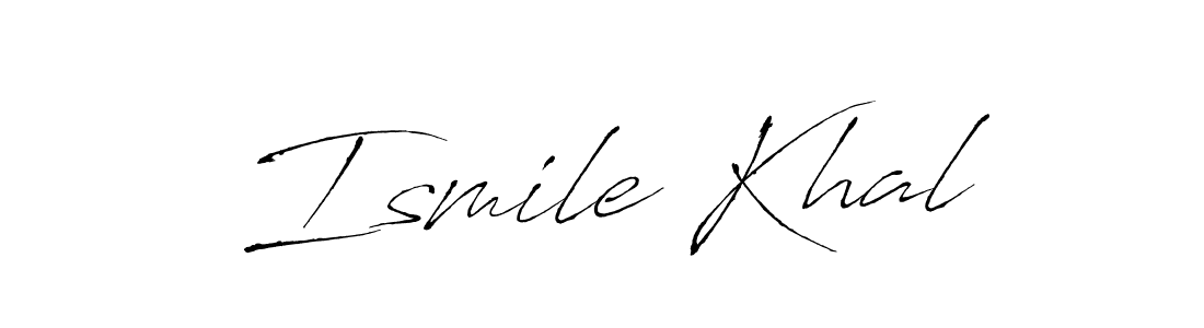 How to make Ismile Khal signature? Antro_Vectra is a professional autograph style. Create handwritten signature for Ismile Khal name. Ismile Khal signature style 6 images and pictures png