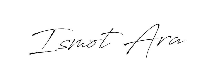 Use a signature maker to create a handwritten signature online. With this signature software, you can design (Antro_Vectra) your own signature for name Ismot Ara. Ismot Ara signature style 6 images and pictures png
