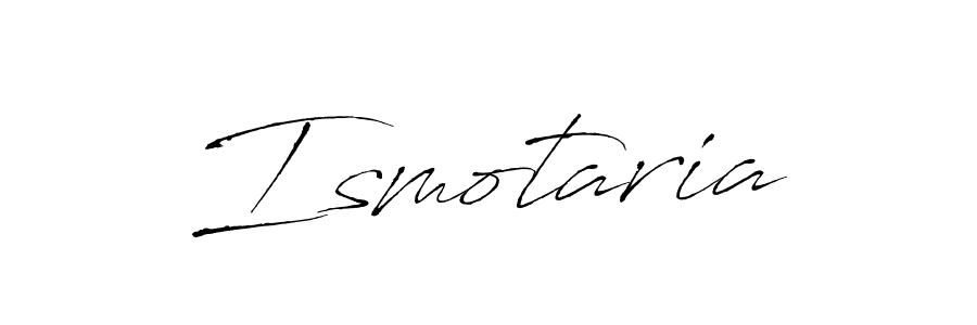 Antro_Vectra is a professional signature style that is perfect for those who want to add a touch of class to their signature. It is also a great choice for those who want to make their signature more unique. Get Ismotaria name to fancy signature for free. Ismotaria signature style 6 images and pictures png