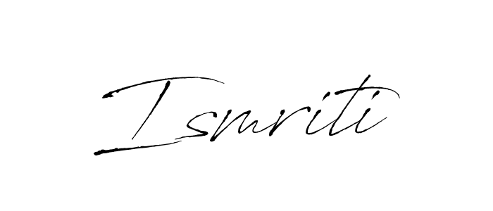 You should practise on your own different ways (Antro_Vectra) to write your name (Ismriti) in signature. don't let someone else do it for you. Ismriti signature style 6 images and pictures png