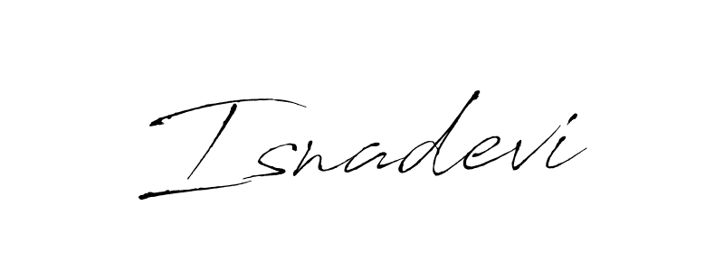 The best way (Antro_Vectra) to make a short signature is to pick only two or three words in your name. The name Isnadevi include a total of six letters. For converting this name. Isnadevi signature style 6 images and pictures png