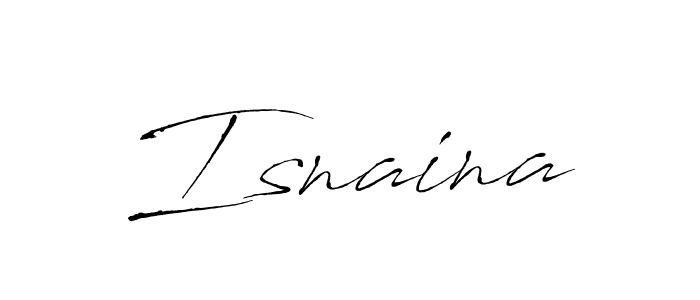 How to make Isnaina signature? Antro_Vectra is a professional autograph style. Create handwritten signature for Isnaina name. Isnaina signature style 6 images and pictures png