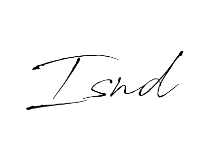 How to Draw Isnd signature style? Antro_Vectra is a latest design signature styles for name Isnd. Isnd signature style 6 images and pictures png