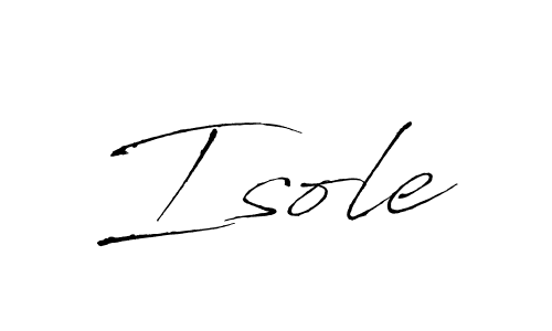 Create a beautiful signature design for name Isole. With this signature (Antro_Vectra) fonts, you can make a handwritten signature for free. Isole signature style 6 images and pictures png