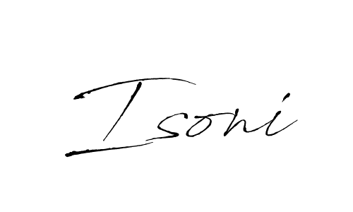The best way (Antro_Vectra) to make a short signature is to pick only two or three words in your name. The name Isoni include a total of six letters. For converting this name. Isoni signature style 6 images and pictures png