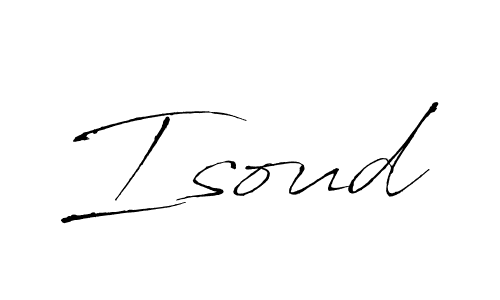 How to make Isoud name signature. Use Antro_Vectra style for creating short signs online. This is the latest handwritten sign. Isoud signature style 6 images and pictures png