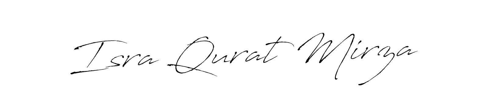 Make a beautiful signature design for name Isra Qurat Mirza. With this signature (Antro_Vectra) style, you can create a handwritten signature for free. Isra Qurat Mirza signature style 6 images and pictures png