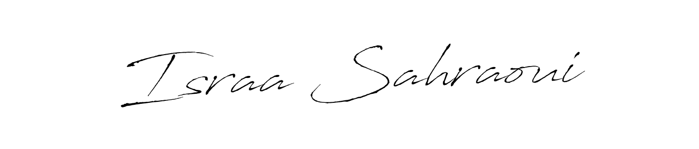 Also we have Israa Sahraoui name is the best signature style. Create professional handwritten signature collection using Antro_Vectra autograph style. Israa Sahraoui signature style 6 images and pictures png