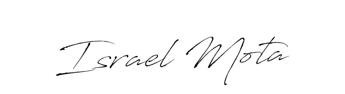 Make a beautiful signature design for name Israel Mota. With this signature (Antro_Vectra) style, you can create a handwritten signature for free. Israel Mota signature style 6 images and pictures png