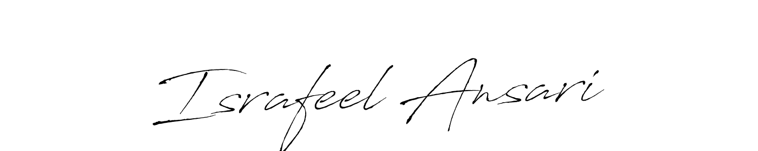This is the best signature style for the Israfeel Ansari name. Also you like these signature font (Antro_Vectra). Mix name signature. Israfeel Ansari signature style 6 images and pictures png