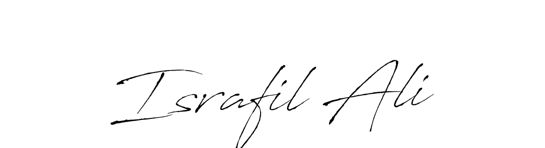 Israfil Ali stylish signature style. Best Handwritten Sign (Antro_Vectra) for my name. Handwritten Signature Collection Ideas for my name Israfil Ali. Israfil Ali signature style 6 images and pictures png