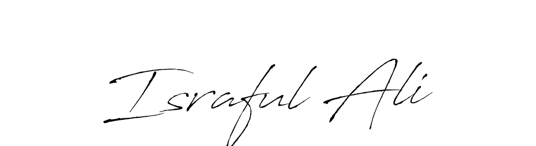 Create a beautiful signature design for name Israful Ali. With this signature (Antro_Vectra) fonts, you can make a handwritten signature for free. Israful Ali signature style 6 images and pictures png