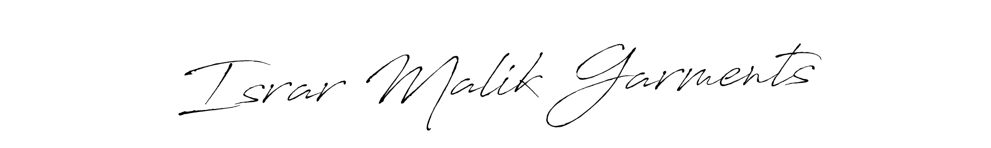if you are searching for the best signature style for your name Israr Malik Garments. so please give up your signature search. here we have designed multiple signature styles  using Antro_Vectra. Israr Malik Garments signature style 6 images and pictures png