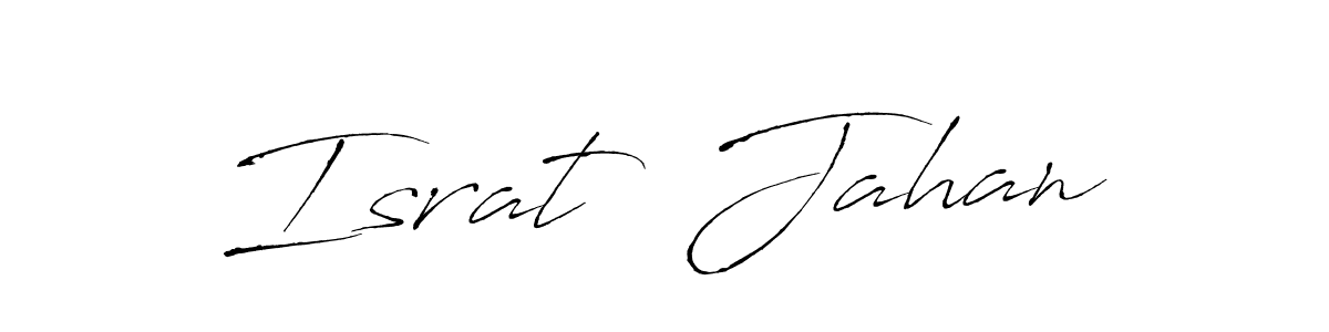 How to make Israt  Jahan name signature. Use Antro_Vectra style for creating short signs online. This is the latest handwritten sign. Israt  Jahan signature style 6 images and pictures png