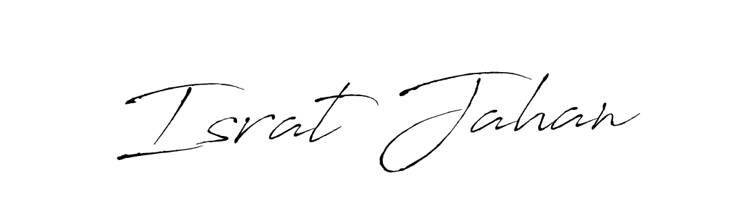 How to make Israt Jahan signature? Antro_Vectra is a professional autograph style. Create handwritten signature for Israt Jahan name. Israt Jahan signature style 6 images and pictures png