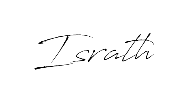 Make a beautiful signature design for name Israth. With this signature (Antro_Vectra) style, you can create a handwritten signature for free. Israth signature style 6 images and pictures png